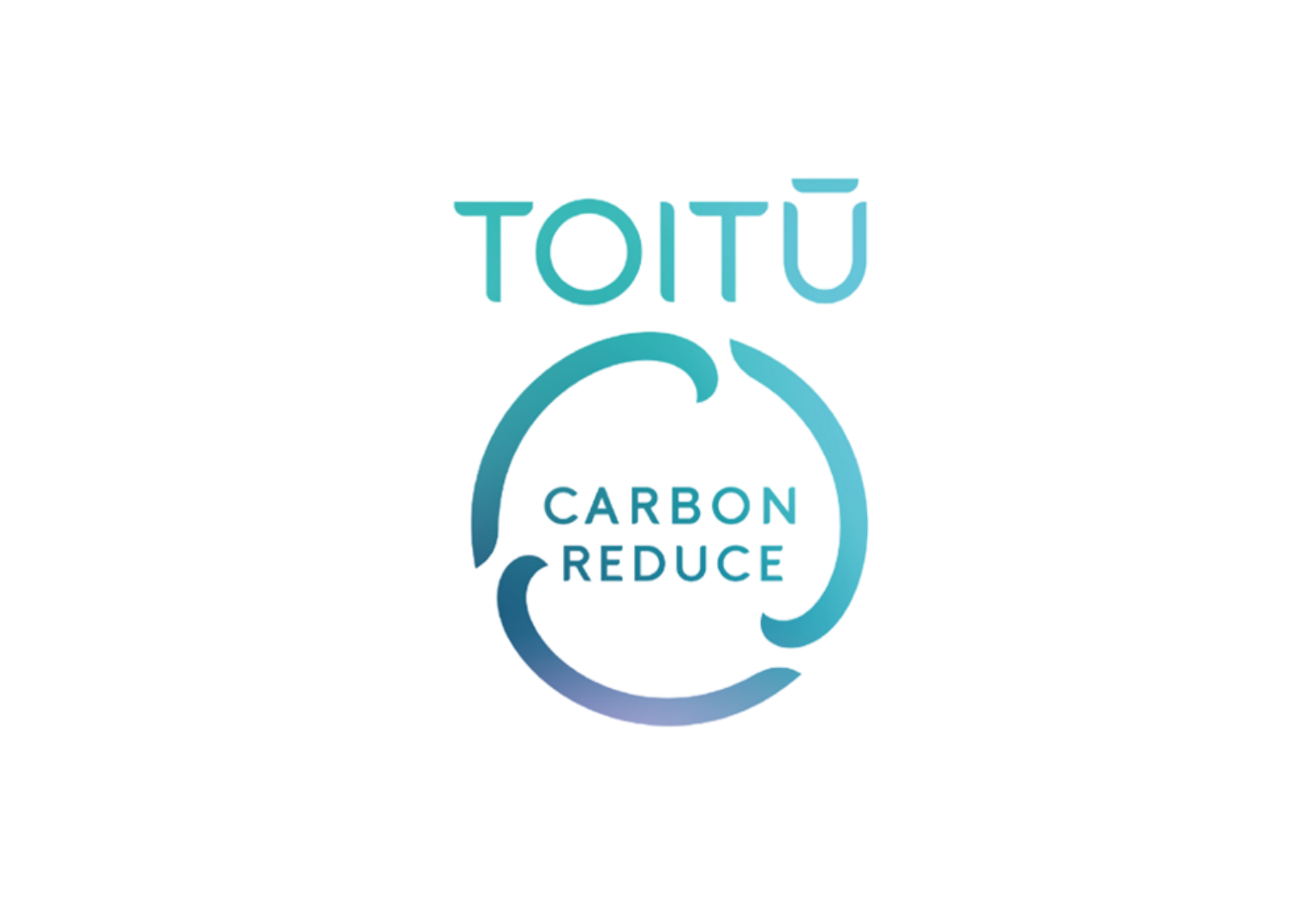Toitū carbonreduce logo blue White BG